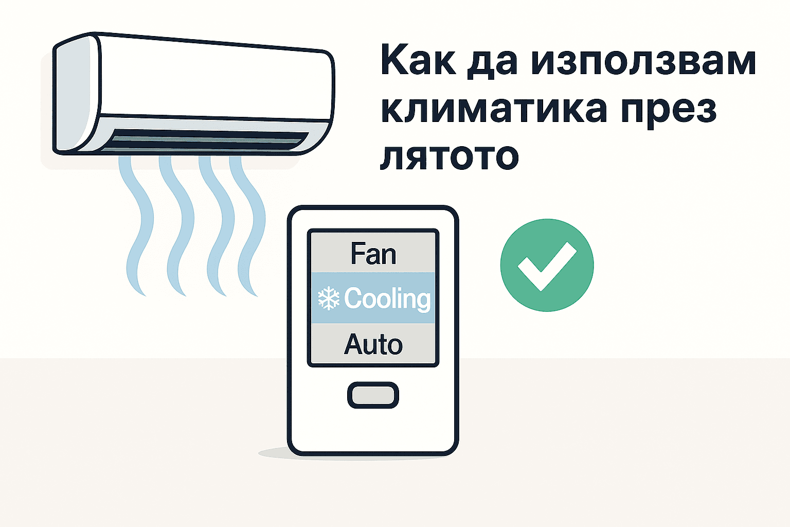 На какъв режим е правилно да се използва климатика през лятото Показваме как е правилно да се използва климатик през ляото на режим охлаждане